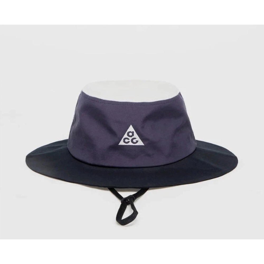 Nike ACG Bucket Hat Size S/M Gridiron‎ Black Cobalt Bliss White DC9088 015